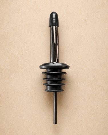 Bec verseur chrome foncé pour bouteille