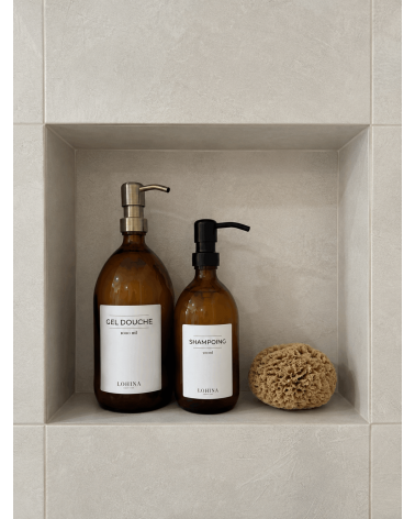 Distributeur ambré waterproof pour salle de bain